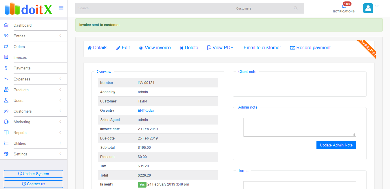 doitX : Complete Sales CRM with Invoicing, Expenses, Bulk SMS and Email Marketing - 8