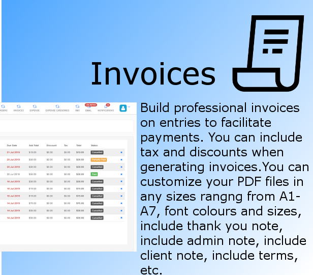 tinyBiz : Invoices